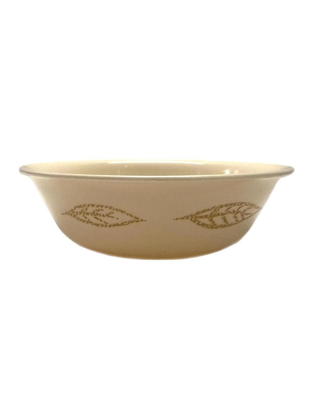 Vintage Corelle Textured Leaves 6.25” Soup / Cereal Bowl